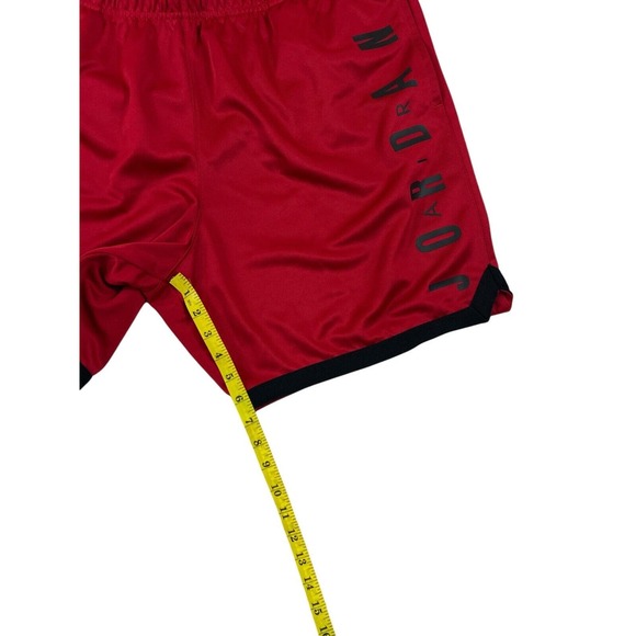 Nike Jordan Men Red Basketball Shorts Sz XL Drawstring Logo On Side - Picture 2 of 5